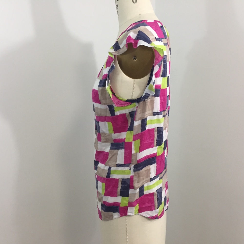 Splendid Top Abstract Square Print - Picture 2 of 7